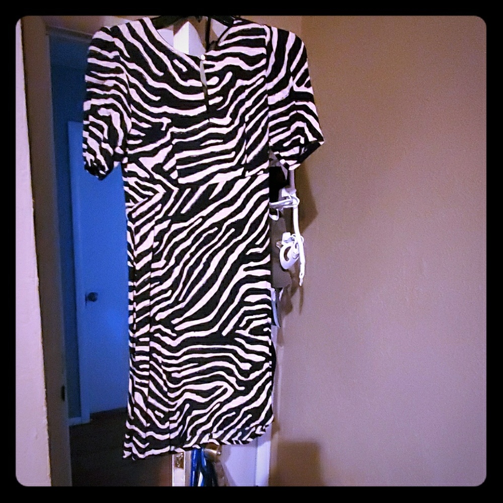 Zebra print dress